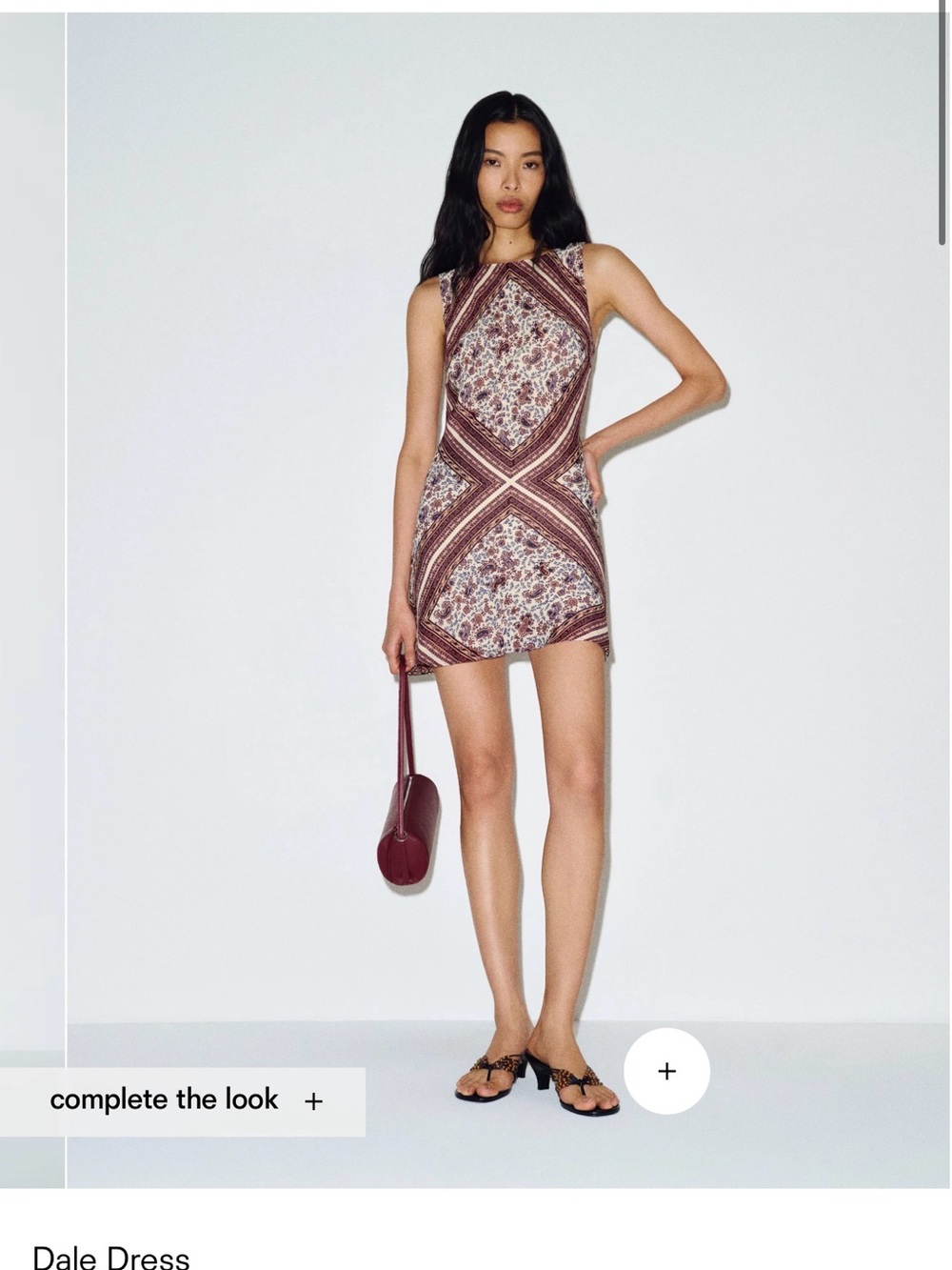 Reformation Dale Mini Dress in Amethyst